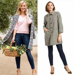 Draper James Reversible Swing Coat in Size X-Small/Small